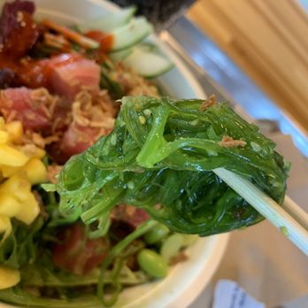 Pokebap - I paid a buck for this amount of wakame (seaweed salad). Sorry. Kinda lame. - Salad Near Me - Dublin, Ohio Pokebap - I paid a buck for this amount of wakame (seaweed salad). Sorry. Kinda lame. - Salad Near Me - Dublin, Ohio