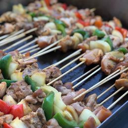 Yummy kabobs on the grill! Yummy kabobs on the grill!