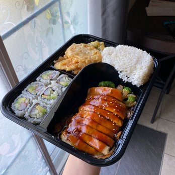 Hokkaido - Chicken Teriyaki dinner box, sub veggie tempura - Japanese Near Me - Jacksonville, North Carolina