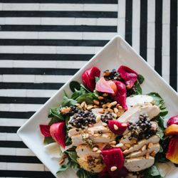 Michelle's Malibu Meals - Grilled organic chicken and beet salad