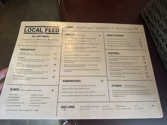 Menu photo 2 Local Feed Georgetown, KY