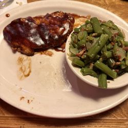 Grilled BBQ Chicken-yep that's it. I also got a salad not shown.