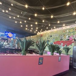 Bar in the distance and more murals