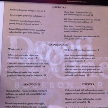 Down One Bourbon Bar - Menu - Bars Near Me - Louisville, Kentucky