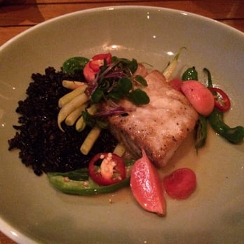 Ka'ana Kitchen - Snapper, Black Forbidden Rice, Green Beans, Beets. - Asian Fusion Near Me - Wailea, Hawaii