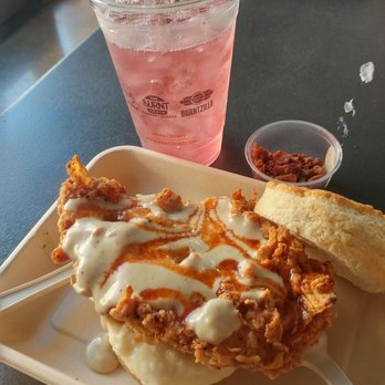 Burnt Crumbs - A more appropriate name would be 'chicken dinner sandwich' as this guy had mashed potatoes and gravy on it! - New American Near Me - Irvine, California