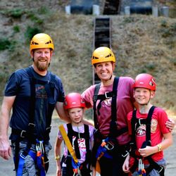 Mt Gilead Bible Camp & Conference Center - Family ready to go Goliath Swing.