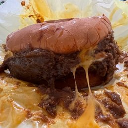 Chili Cheeseburger! So messy but oh so good! Chili Cheeseburger! So messy but oh so good!
