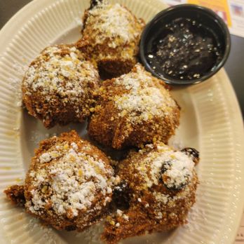 Trish's Red Bird Cafe - Blueberry hush puppies - Breakfast & Brunch Near Me - Dayton, Indiana Trish's Red Bird Cafe - Blueberry hush puppies - Breakfast & Brunch Near Me - Dayton, Indiana