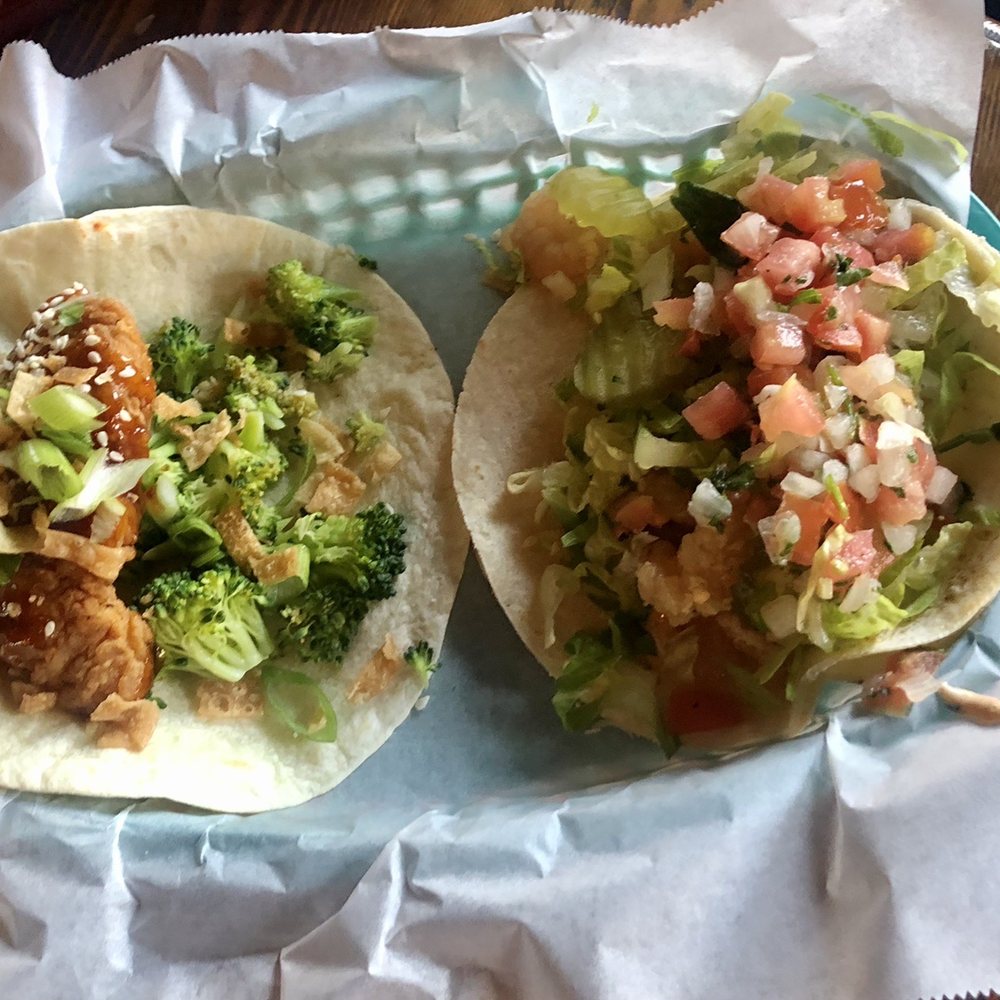 Yee-Haw Brewing - General Tso; Shrimp Po Boy tacos. - Breweries Near Me - Johnson City, Tennessee Yee-Haw Brewing - General Tso; Shrimp Po Boy tacos. - Breweries Near Me - Johnson City, Tennessee