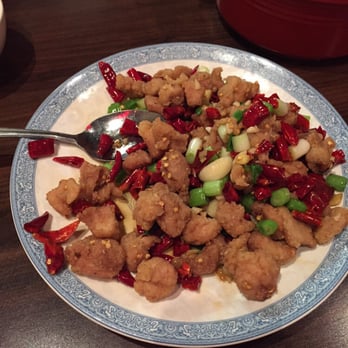 Hunan Bistro - Hunan style fried spicy chicken. There is no bones in this dish. - Chinese Near Me - Houston, Texas Hunan Bistro - Hunan style fried spicy chicken. There is no bones in this dish. - Chinese Near Me - Houston, Texas