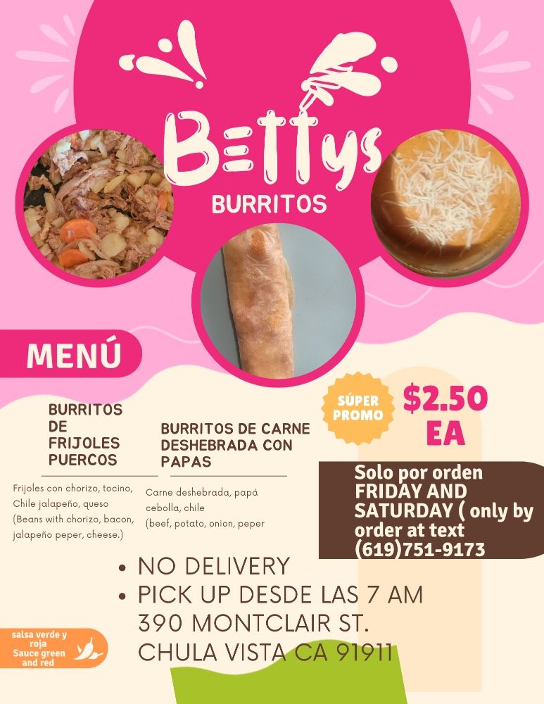 Betty's Burritos Logo