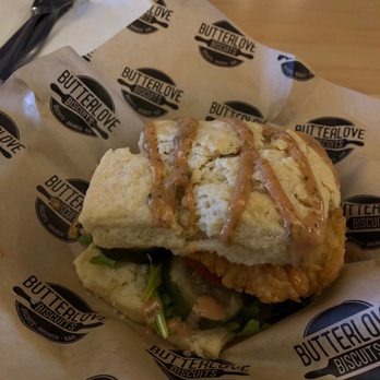 Butterlove Dinnerhouse - The Green Thumb Signature Biscuit - Bars Near Me - Amarillo, Texas Butterlove Dinnerhouse - The Green Thumb Signature Biscuit - Bars Near Me - Amarillo, Texas