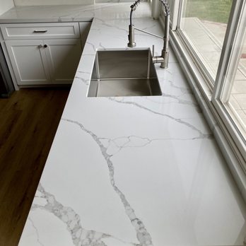 The Stone Elite - Closer photo of quartz countertop installed - Countertop Installation Near Me - Fullerton, California