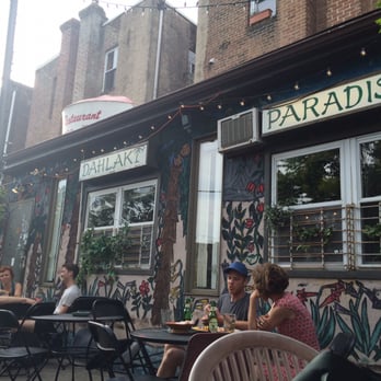 Dahlak - Cute if slightly grungy patio! They turn on the string lights after it gets dark. - Ethiopian Near Me - Philadelphia, Pennsylvania Dahlak - Cute if slightly grungy patio! They turn on the string lights after it gets dark. - Ethiopian Near Me - Philadelphia, Pennsylvania
