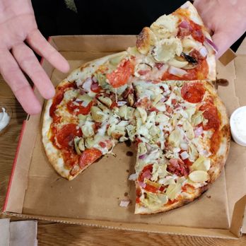 MOD Pizza - Mod Pizza with pepperoni, artichoke hearts and garlic - Pizza Near Me - Redding, California