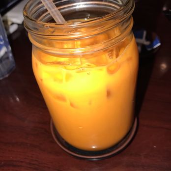 Sushi Island - Thai Ice Tea  $3.25 Taste okay not the best - Sushi Bars Near Me - Elmhurst, New York