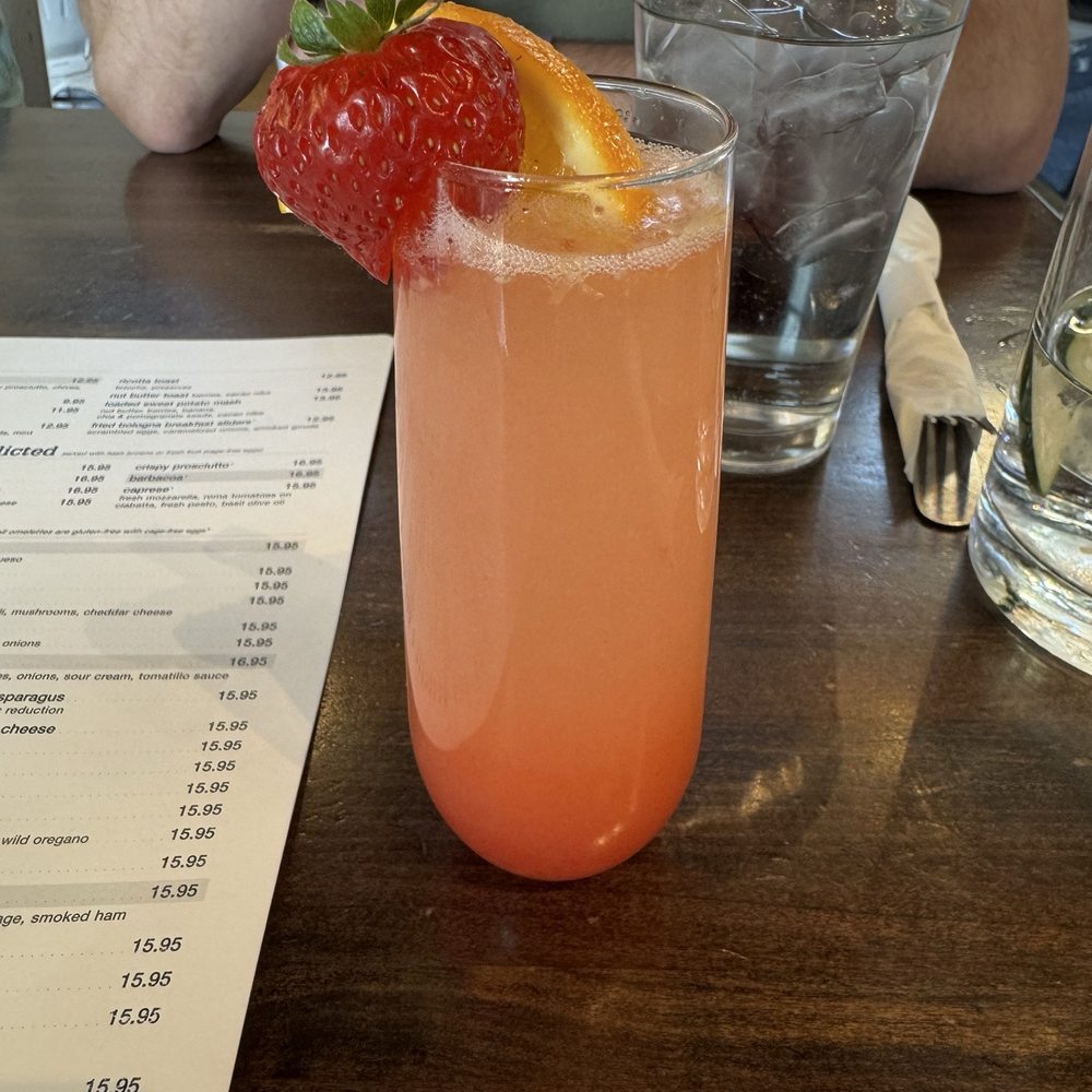 Eggstasy - Strawberry OJ mimosa - Breakfast & Brunch Near Me - Chandler, Arizona