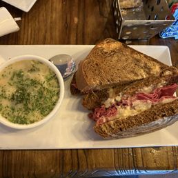 Reuben and soup of the day Reuben and soup of the day