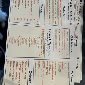 Oak and Maple - Menu - Salad Near Me - Greeley, Colorado