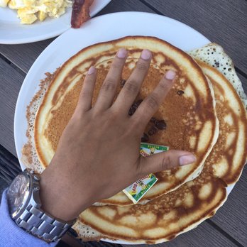 Night & Day Cafe - Tried using my hand as a scale to show how big the pancakes are! - Beer Bar Near Me - Coronado, California Night & Day Cafe - Tried using my hand as a scale to show how big the pancakes are! - Beer Bar Near Me - Coronado, California