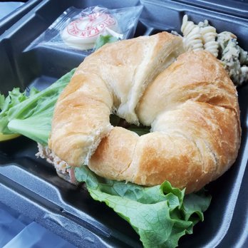 Chicken Salad Chick - Kickin Kay Lynne with pasta salad - Southern Near Me - Concord, North Carolina