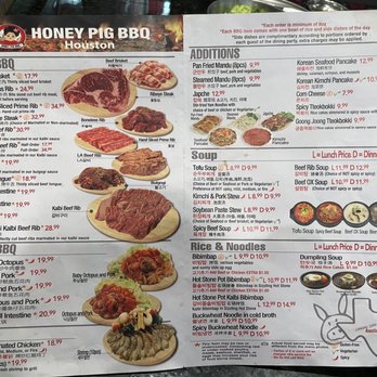 Honey Pig BBQ - a la carte - Korean Near Me - Houston, Texas