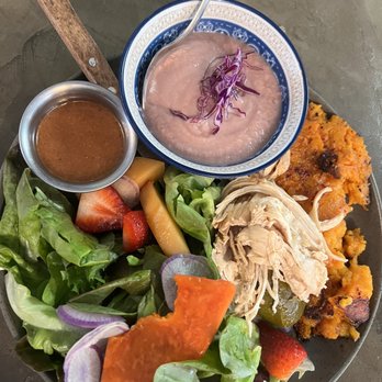 Scratch Farm Kitchen - Pretty plate with soup - Breakfast & Brunch Near Me - Lafayette, Louisiana Scratch Farm Kitchen - Pretty plate with soup - Breakfast & Brunch Near Me - Lafayette, Louisiana