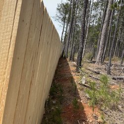 AllStar Fence - Straight line fence along our property line!