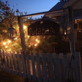 Rutabaga Cafe - Rutabaga café sign at sunset. - American Near Me - Chattahoochee, Florida