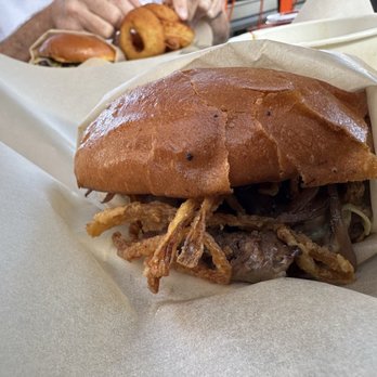 The Stand - American Classics Redefined - The French Onion Soup Burger - New American Near Me - Chino Hills, California