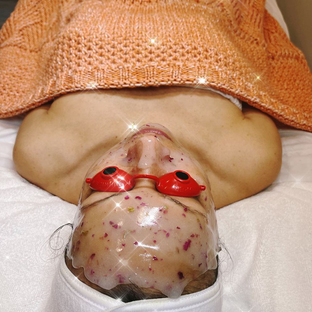 Faces By Noelle Kirsten - relaxing with a hydrating mask - Skin Care Near Me - Calabasas, California