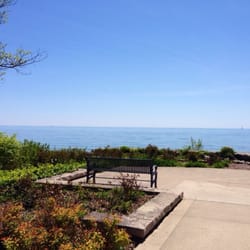 St Lawrence Park - A bench with a great view of Lake Ontario