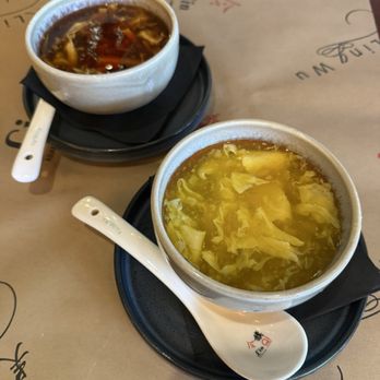 Qi Austin - Egg drop and sweet and sour soup - Dim Sum Near Me - Austin, Texas Qi Austin - Egg drop and sweet and sour soup - Dim Sum Near Me - Austin, Texas