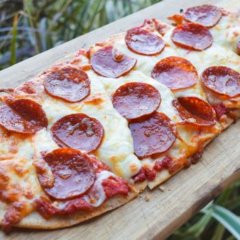 Fermentation Farm - Cheese Flatbread with Nitrate-Free, Pastured Pepperoni - New American Near Me - San Juan Capistrano, California Fermentation Farm - Cheese Flatbread with Nitrate-Free, Pastured Pepperoni - New American Near Me - San Juan Capistrano, California