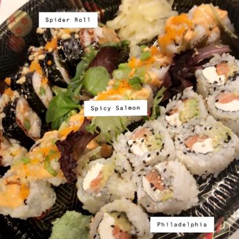SUSHI KOI - Spider Roll Spicy Salmon Roll Philadelphia Roll - Sushi Bars Near Me - St Louis, Missouri SUSHI KOI - Spider Roll Spicy Salmon Roll Philadelphia Roll - Sushi Bars Near Me - St Louis, Missouri