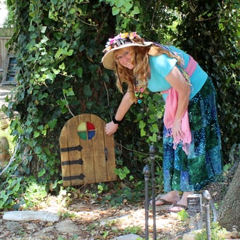 Rainbow Gardens - A gnome door - Nurseries & Gardening Near Me - San Antonio, Texas