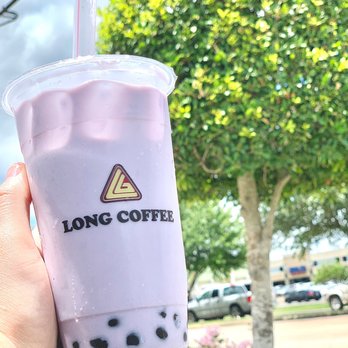 Long Coffee - Taro Slush with Tapioca - Coffee & Tea Near Me - Houston, Texas Long Coffee - Taro Slush with Tapioca - Coffee & Tea Near Me - Houston, Texas