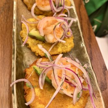 Pisco y Nazca - Shrimp Tostones - Peruvian Near Me - Bethesda, Maryland Pisco y Nazca - Shrimp Tostones - Peruvian Near Me - Bethesda, Maryland