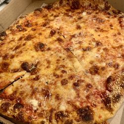 North of Brooklyn Pizzeria - NY Cheese Pizza with extra cheese and sesame seed crust