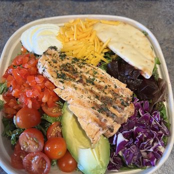 The Toss Up - Custom with salmon - Salad Near Me - Gardena, California The Toss Up - Custom with salmon - Salad Near Me - Gardena, California
