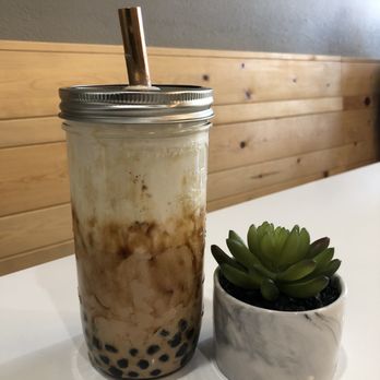 Feng Cha Teahouse - Dirty boba-50% sweet is more than enough. Cup from @bettybobaco - Desserts Near Me - Newark, California