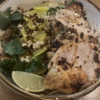 Clever Koi - House Pad Thai + Crispy Chicken Thigh - Asian Fusion Near Me - Gilbert, Arizona