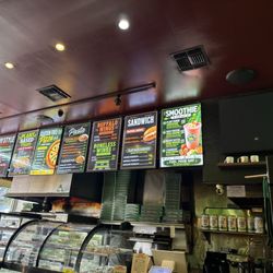 Menu on the front desk of this franchise on 9th between 48th & 49th (Theatre District)