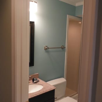Adams Custom Services - Full bathroom in finished basement - General Contractors Near Me - Warrenton, Virginia
