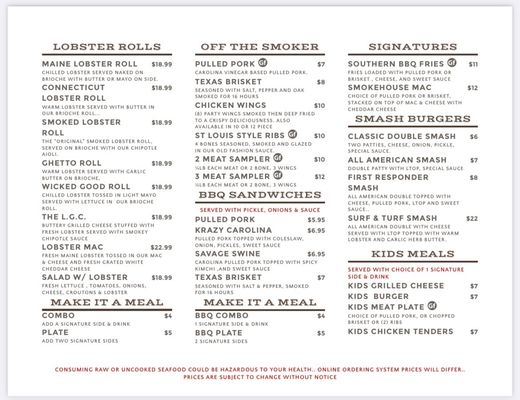 Menu photo 8 Gaskins Barbecue and Lobster Lakeland, FL