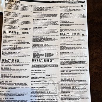 The Griffon Gastropub - Menu - New American Near Me - Niagara Falls, New York The Griffon Gastropub - Menu - New American Near Me - Niagara Falls, New York