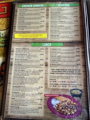 Menu photo 1 Cinco de Mayo Black River Falls, WI