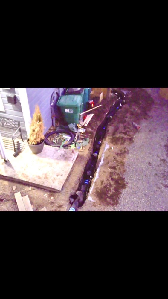 Slide of Mainline Drain & Construction