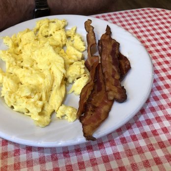 Breakfastime - 2scrambled eggs (plus a 3rd egg at no charge) and bacon - Breakfast & Brunch Near Me - Jonesville, North Carolina Breakfastime - 2scrambled eggs (plus a 3rd egg at no charge) and bacon - Breakfast & Brunch Near Me - Jonesville, North Carolina
